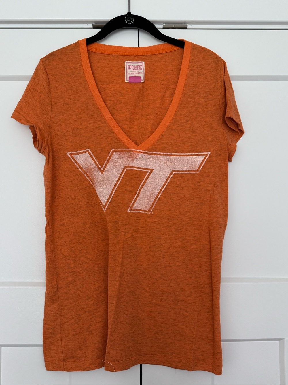 PINK Victoria's Secret Orange Virginia Tech Tee - Vintage & in Perfect Condition